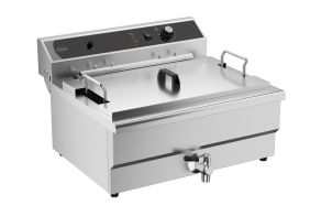 ELECTRIC COUNTER FRYER 25L - WITH DRAIN VALVE