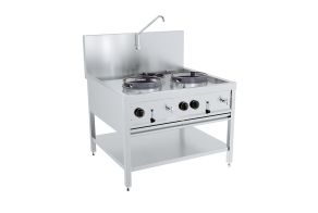 GAS WOK TABLE 2X17KW + 1X9KW