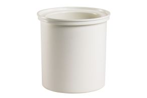 White Round Crock ColdFest Pan