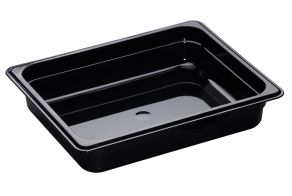 65mm Deep High Heat 1/2 GN Pan Black
