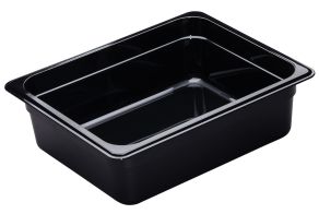 100mm Deep High Heat 1/2 GN Pan Black