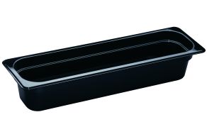 100mm Deep High Heat 2/4 GN Pan Black
