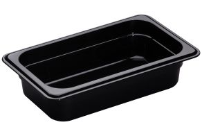 65mm Deep High Heat 1/4 GN Pan Black