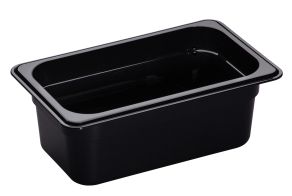 100mm Deep High Heat 1/4 GN Pan Black
