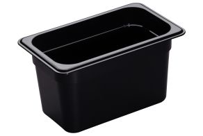 150mm Deep High Heat 1/4 GN Pan Black