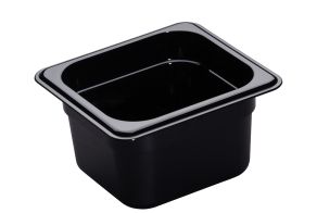 100mm Deep High Heat 1/6 GN Pan Black