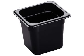 150mm Deep High Heat 1/6 GN Pan Black