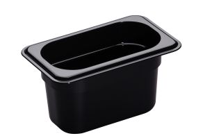 100mm Deep High Heat 1/9 GN Pan Black