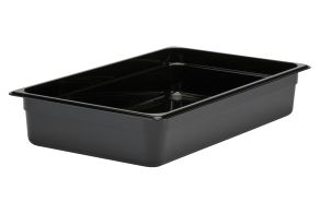 100mm Deep 1/1 Black Polycarbonate GN Pan