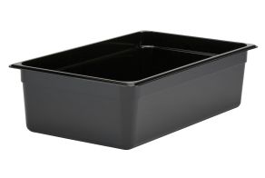 150mm Deep 1/1 Black Polycarbonate GN Pan