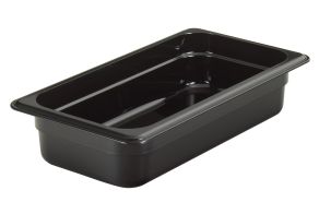 65mm Deep 1/3 Black Polycarbonate GN Pan