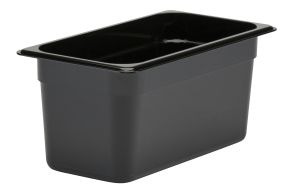 150mm Deep 1/3 Black Polycarbonate GN Pan