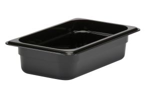 65mm Deep 1/4 Black Polycarbonate GN Pan