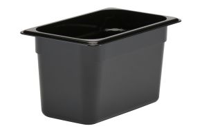 150mm Deep 1/4 Black Polycarbonate GN Pan