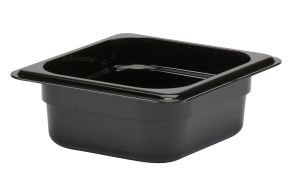 65mm Deep 1/6 Black Polycarbonate GN Pan