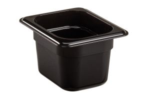 100mm Deep 1/8 Black Polycarbonate GN Pan
