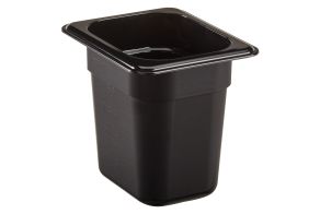150mm Deep 1/8 Black Polycarbonate GN Pan