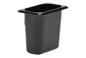 150mm Deep 1/9 Black Polycarbonate GN Pan