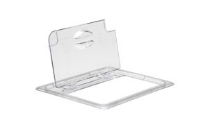Clear 1/2 GN Notched FlipLid