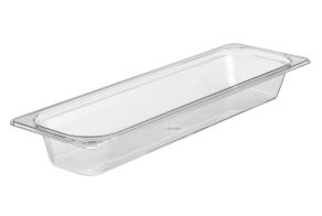 65mm Deep 2/4 Clear Polycarbonate GN Pan