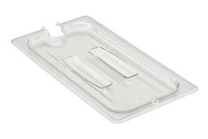Clear 1/3 GN Notched Cover w/Handle