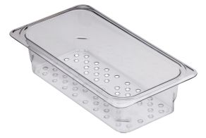 76mm Deep 1/3 Clear GN Colander Pan