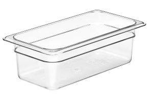 100mm Deep 1/3 Clear Polycarbonate GN Pan