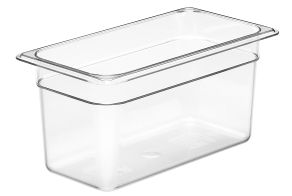 150mm Deep 1/3 Clear Polycarbonate GN Pan