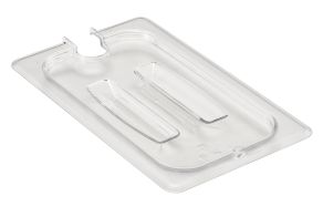Clear 1/4 GN Notched Cover w/Handle