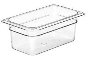 100mm Deep 1/4 Clear Polycarbonate GN Pan