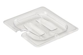 Clear 1/6 GN Notched Cover w/Handle