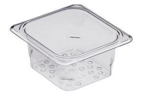 76mm Deep 1/6 Clear GN Colander Pan