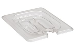 Clear 1/8 GN Notched Cover w/Handle