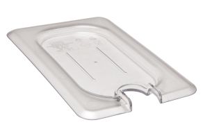 Clear 1/9 GN Flat Notched Cover