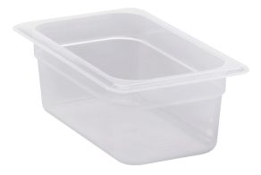 100mm Deep 1/4 Translucent Polypropylene GN Pan