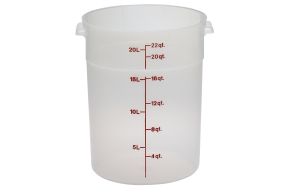 20.8L Polypropylene Translucent Round