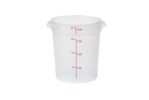 3.8L Polypropylene Translucent Round