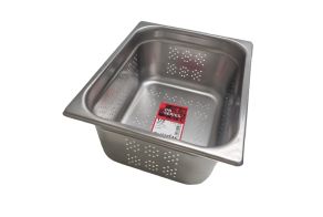 150mm Deep 1/2 Stainless Steel Perforated Gastronorm