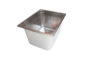 200mm Deep 1/2 Stainless Steel Perforated Gastronorm