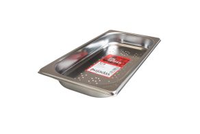 40mm Deep 1/3 Stainless Steel Perforated Gastronorm