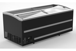 SUPERMARKET CHEST FREEZER BLACK 2500  MANUAL DEFROST  *TRANSPORT ON REQUEST*