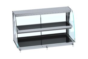 DROP-IN CURVED HEATED CERAMIC DISPLAY - BLACK 3/1