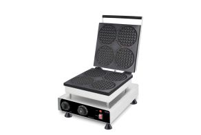 WAFFLE IRON 4PCS ROUND WAFFLES