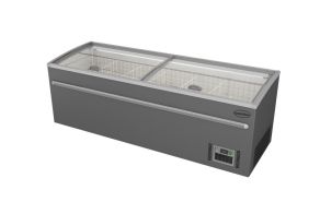 SUPERMARKET CHEST FREEZER GREY 2500 AUTOMATIC DEFROST *TRANSPORT ON REQUEST*