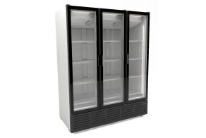 REFRIGERATOR 3 GLASS DOORS - WHITE 9002