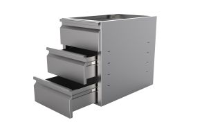 DRAWERSET 3 DRAWERS FOR TABLE 600