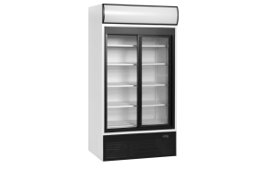 FSC1000S 2-door display cooler with canopy