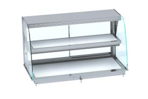 DROP-IN CURVED HEATED CERAMIC DISPLAY - WHITE 3/1