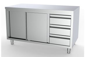 700 WORKTABLE SLIDING DOORS DRAWERS RIGHT 2000