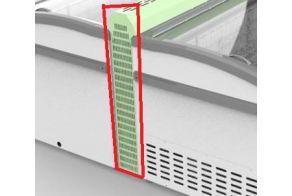 CHEST FREEZER JOINT SIDE WHITE  FOR ISLAND WITHOUT HEAD ELEMENT